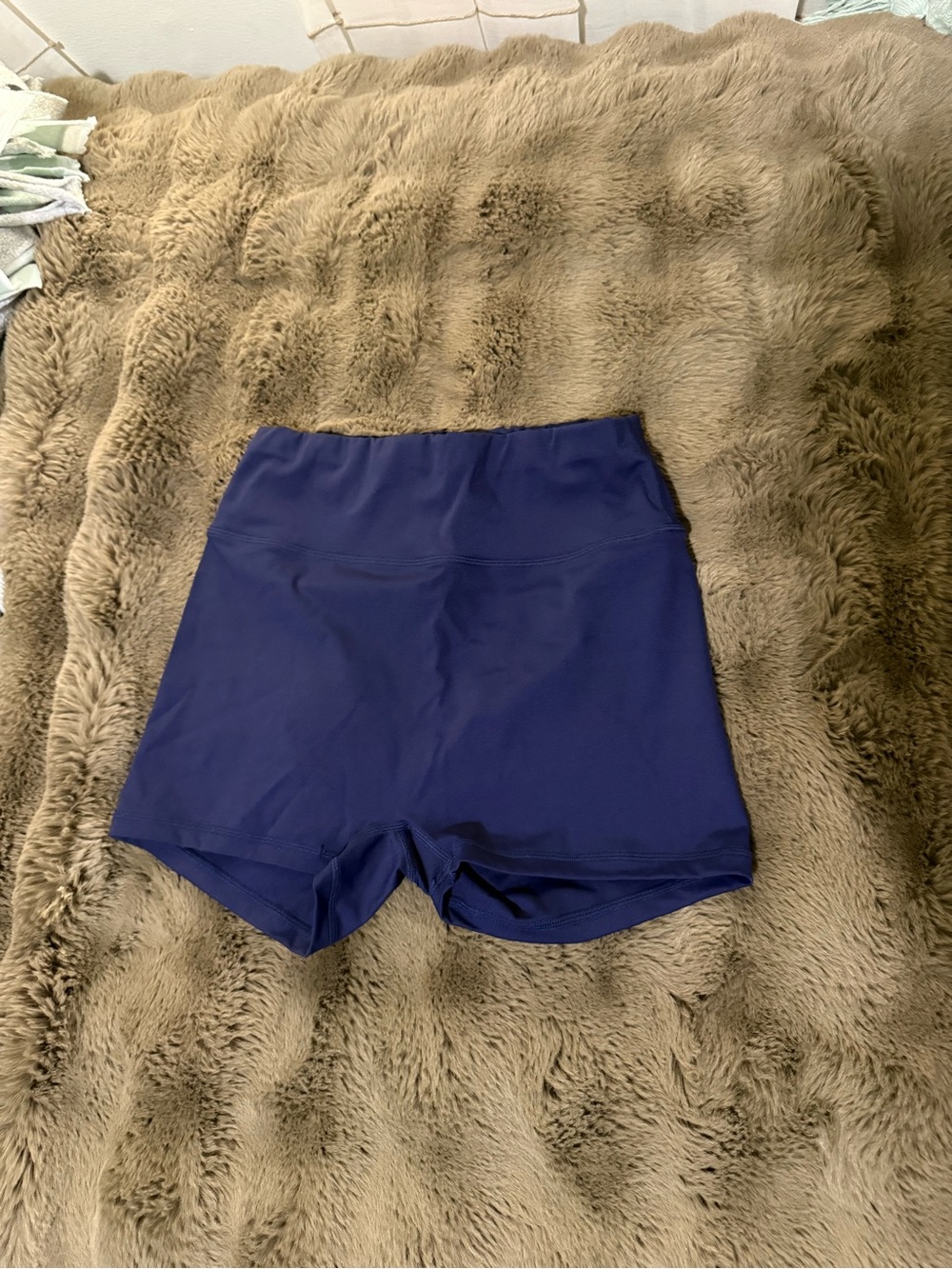 Women's High-Waist Athletic Shorts - Navy